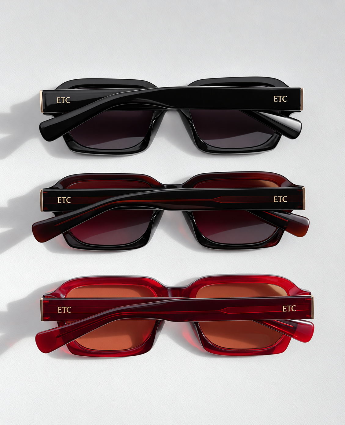 Cryder sunglasses by ETC in Black, Brown and Cola