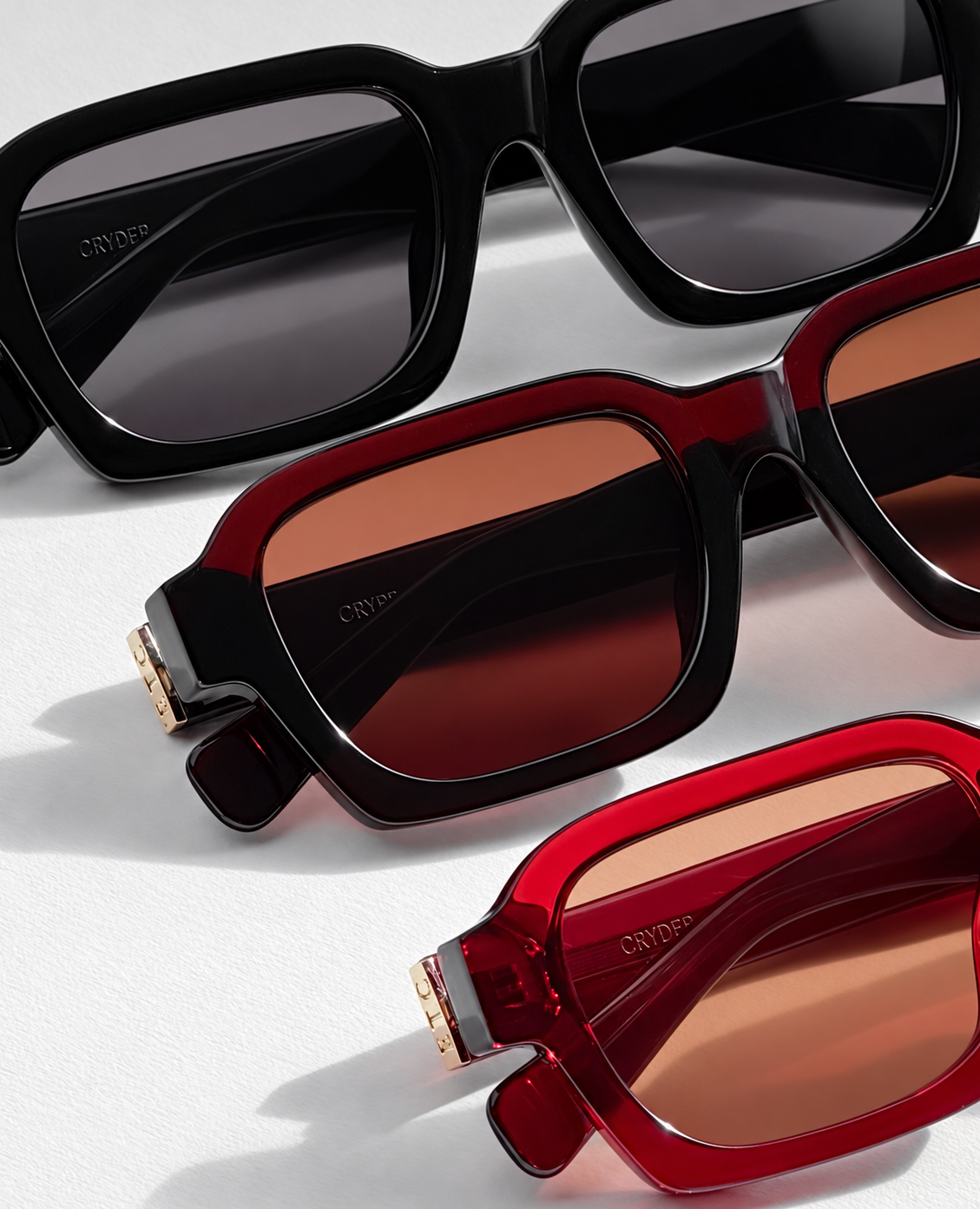 Cryder sunglasses by ETC in Black, Brown and Cola