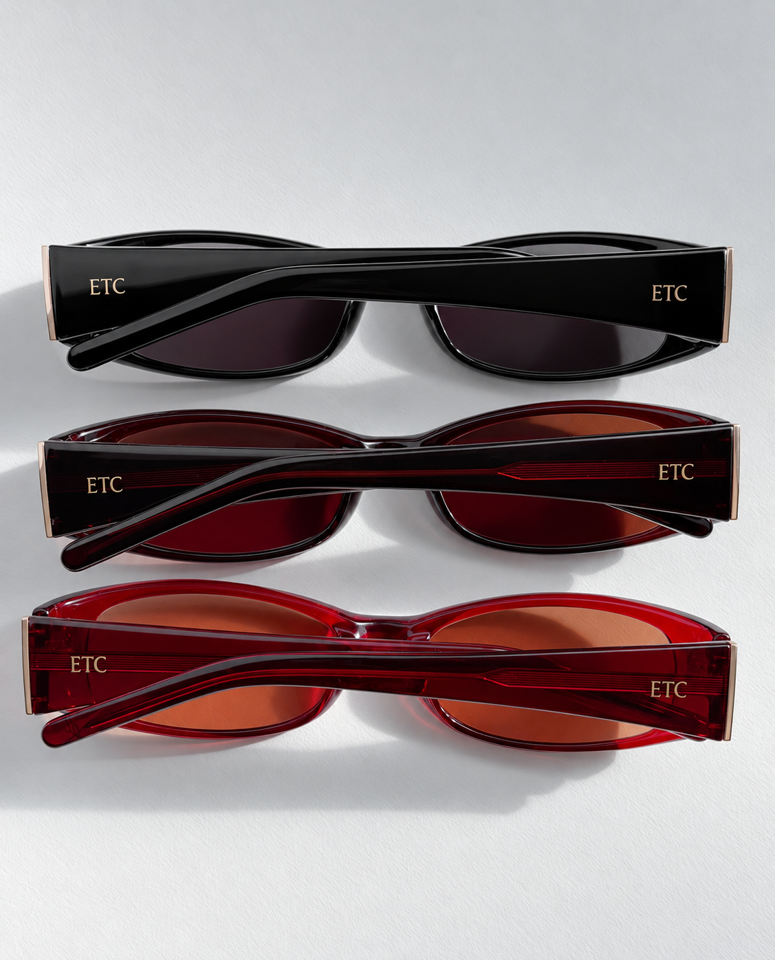 Bea sunglasses by ETC in Black, Brown and Cola